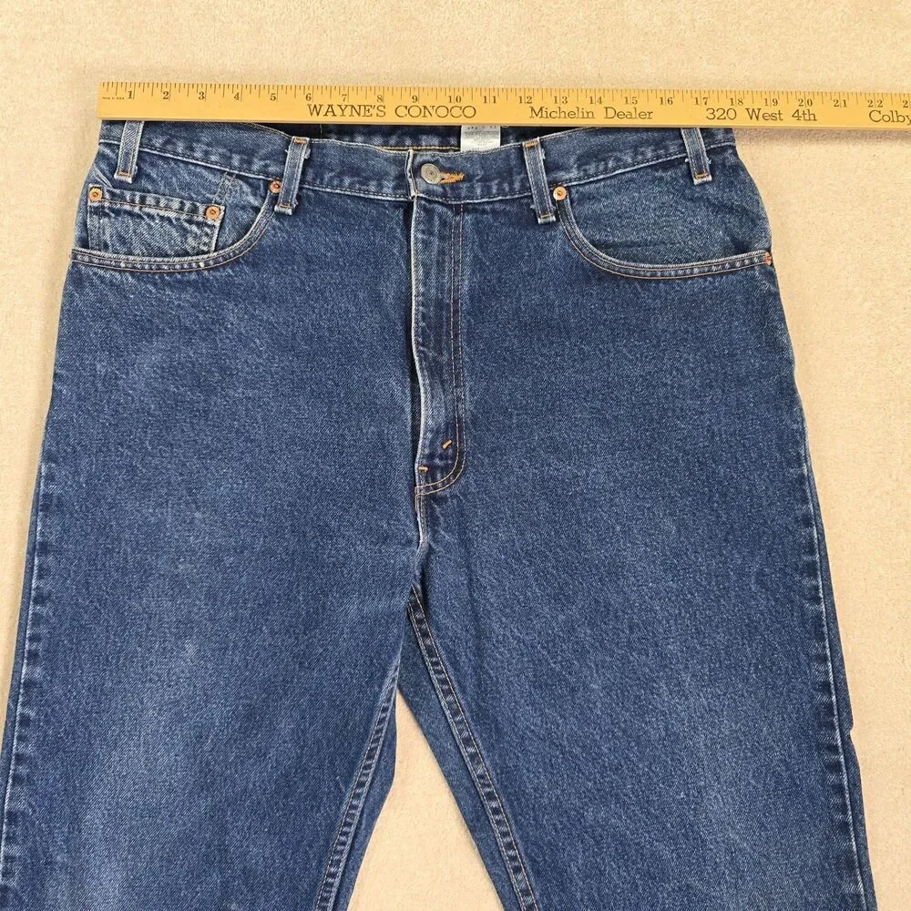 VTG Levis 505 Jeans Regular Fit Straight Leg Jeans Men's Size Tag 38x30